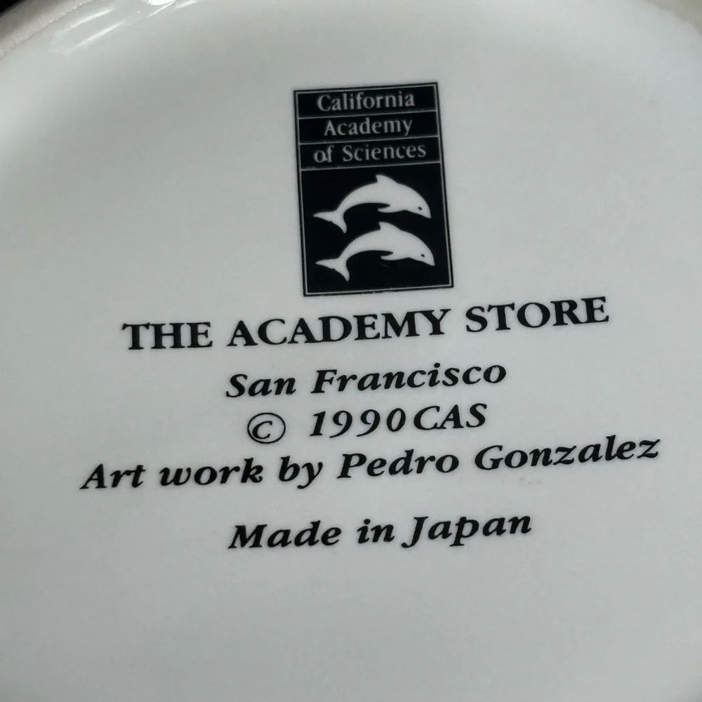 Pedro Gonzalez Red Eyed Tree Frog Coffee Mug VTG Academy Store SF 1990 CAS